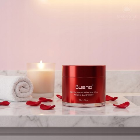 Bueno | MGF Peptide Wrinkle Cream Plus | Koreański Krem Przeciwzmarszczkowy do Twarzy - 50g