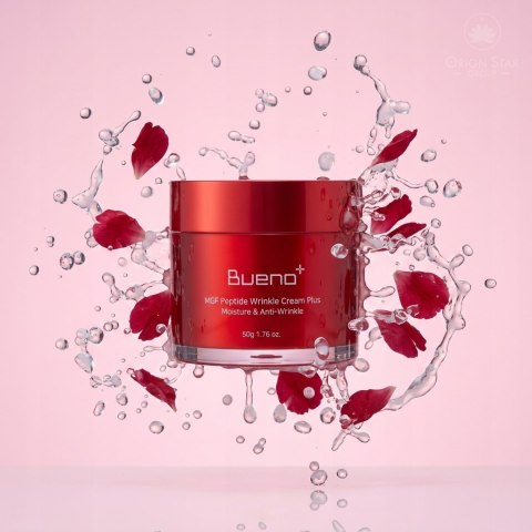 Bueno | MGF Peptide Wrinkle Cream Plus | Koreański Krem Przeciwzmarszczkowy do Twarzy - 50g
