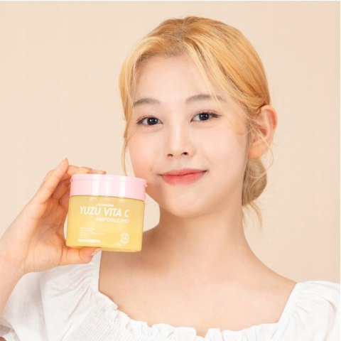 LalaRecipe | Yuzu Vita C Ampoule Pad | Koreańskie Płatki Rozjaśniające do Twarzy - 150ml