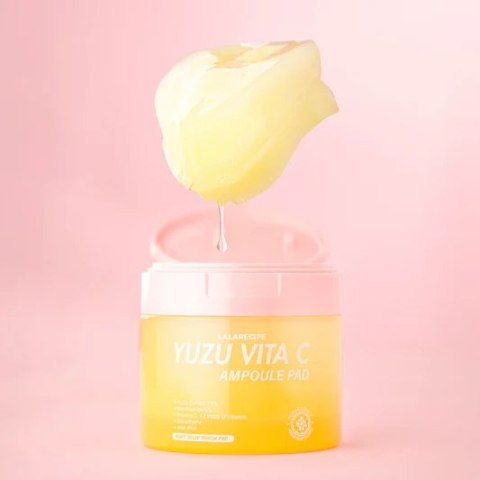LalaRecipe | Yuzu Vita C Ampoule Pad | Koreańskie Płatki Rozjaśniające do Twarzy - 150ml