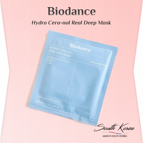Biodance | Hydro Cera-nol Real Deep Mask | Koreańska Maska Kojąco-Nawilżająca - 1 szt