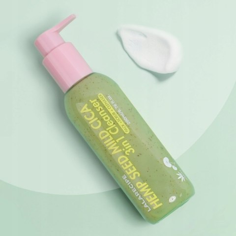 LalaRecipe | Hemp Seed Mild Cica 3in1 Cleanser | Żel Oczyszczający do Twarzy 3w1 z Cica - 200ml