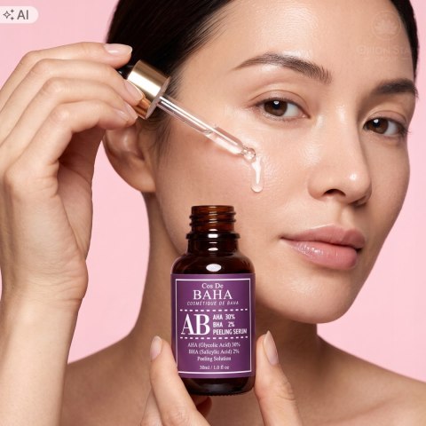Cos De BAHA | AB AHA/BHA | Koreańskie Serum Złuszczające do Twarzy z Kwasami - 30ml