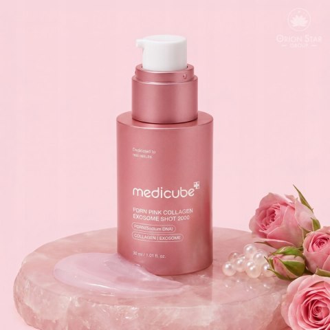 Medicube | PDRN Pink Exsome Shot Serum 2000 | Koreańskie Serum Regenerujące do Twarzy - 30ml