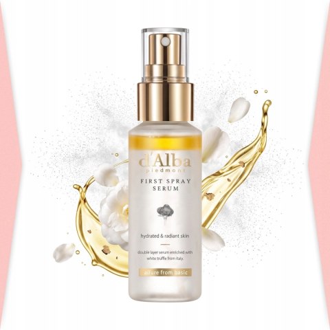 d'Alba | White Truffle First Spray Serum | Koreańskie Serum w Sprayu do Twarzy - 50ml