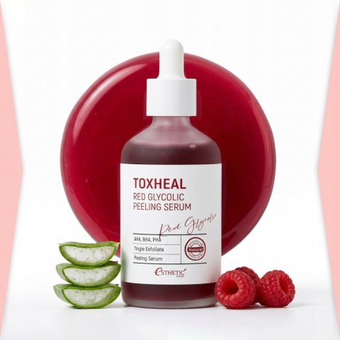 Esthetic House | Toxheal Red Glycolic Peeling Serum | Koreańskie Serum Peelingujące z AHA - 100ml