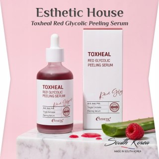 Esthetic House | Toxheal Red Glycolic Peeling Serum | Koreańskie Serum Peelingujące z AHA - 100ml