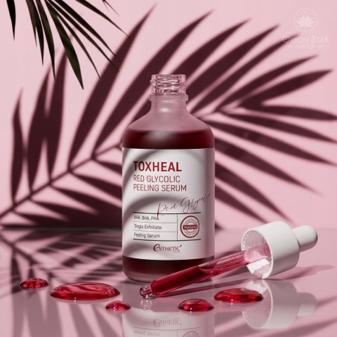 Esthetic House | Toxheal Red Glycolic Peeling Serum | Koreańskie Serum Peelingujące z AHA - 100ml