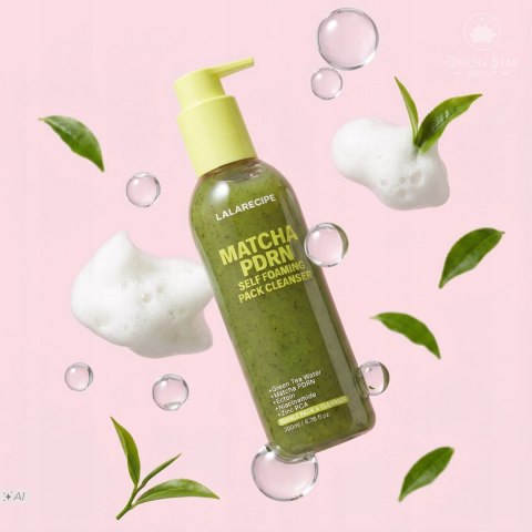 LalaRecipe | Matcha PDRN 3in1 Pack Cleanser | Koreańska Pianka Oczyszczająca do Twarzy - 200ml
